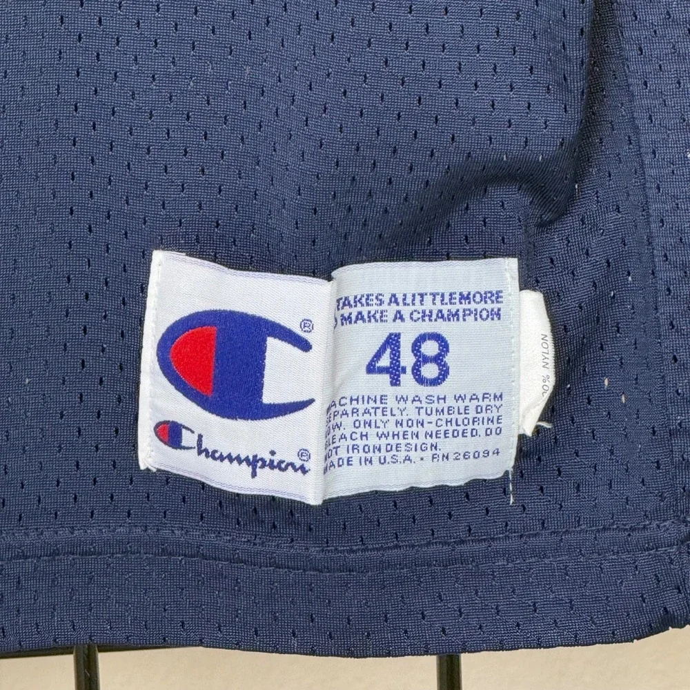 Vintage Illinois Illini Champion Football Jersey Mens 48 Navy Blue 97 Mesh USA